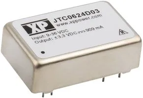 Преобразователь напряжения DC-DC JTC0624S3V3 3.3В 1.4А 6Вт изолированный XP POWER