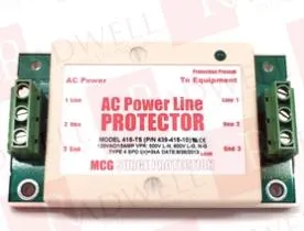 Ограничитель перенапряжения / супрессор  Артикул MODEL 415 от производителя MCG SURGE PROTECTION
