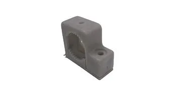 Крепежная лента монтажная одинарная для кабелепровода 3/4", полипропилен, серая