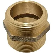 Штуцер латунный гидрантный шестигранный 1" NPT x 1" NPSH