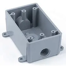 Коробка распределительная T-образная ПВХ серая 4.56"x2.8"x2" Carlon E381DR