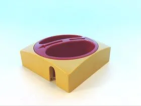 Рукоятка сменная BACO CONTROLS 172621 желто-красная 96мм 80А/100А