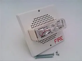 Оповещатель пожарный светозвуковой WHEELOCK E70-24MCW-FW настенный, белый