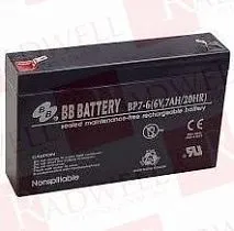Промышленный аккумулятор  Артикул BP7-6-T1 от производителя BB BATTERY