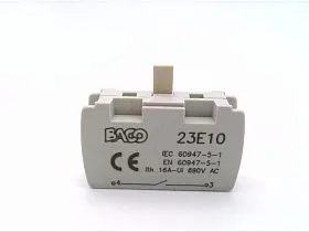 Блок контактов BACO CONTROLS 23E10, 1НО, 10А, 660В