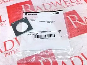 Табличка START-STOP для кнопки 800H-W137 Allen Bradley, 30 мм