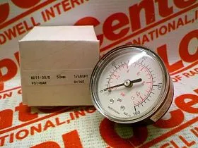 Манометр Badotherm BDT1-00/D, 50 мм, 0-160 PSI/BAR, 1/4" BSPT