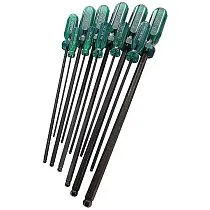 Набор отверток APEX TOOLS 11 предметов с длинными ручками