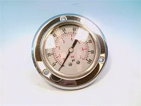 Манометр гидравлический DYNAMIC FLUID CF1P-007E, 100 PSI, 2.5", гликериновый, панельный