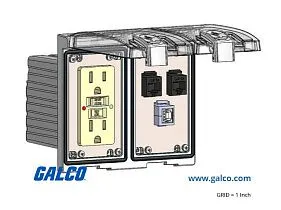 Mencom LP2-GF-2RJ45-USB-BFAF