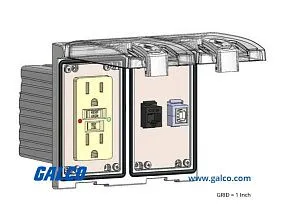 Mencom LP2-GF-RJ45-USB-BFAF
