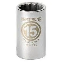 Торцевая головка Armstrong 1/2", 12-гранная, 23 мм