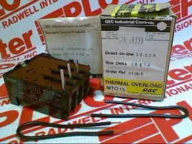 Тепловая перегрузка / нагреватель Артикул MTO15/28 от производителя GEC INDUSTRIAL