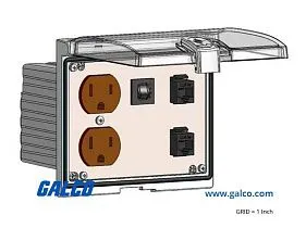 Mencom LP3-DP-2RJ45-R