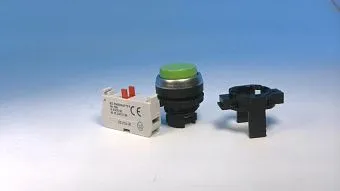 Кнопка управления BACO CONTROLS L21AB02-1E01 зеленая проекционная моментальная 22мм