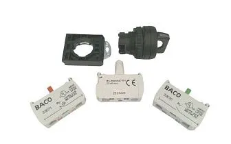 Селекторный переключатель BACO CONTROLS L22KG30-3EAWH11, 22мм, 3 позиции, 230В