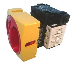 Разъединительный выключатель BACO CONTROLS 0172111-1, 3-полюсный, желто-красный