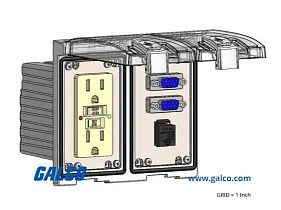 Mencom LP2-GF-2DB9-RJ45