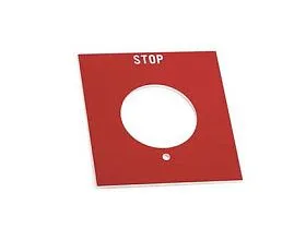 Табличка ALLEN BRADLEY 800H-Y50, красная, надпись "STOP", для одинарной кнопки