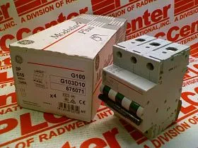 Автоматический выключатель для монтажа на дин-рейку Артикул G103D10 от производителя GENERAL ELECTRIC