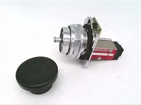 Кнопка грибовидная черная PB6110 DYNAMCO 7-контактная с разъемом