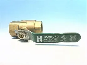 Кран шаровой HAMMOND VALVE 8901 латунный двухкомпонентный 1/2", резьбовой, 600 WOG