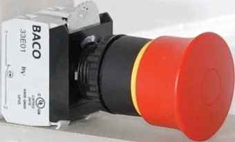 Кнопка аварийного останова BACO L22DR01-3E11, красная, грибовидная, 40мм, Push-Pull