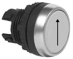 Кнопка управления BACO CONTROLS L21AA3-5E01 белая с гравировкой "стрелка вверх"