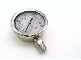 Манометр гидравлический PDSS-1P-020A-001, 300 PSI, 1", нержавеющая сталь, глицериновый