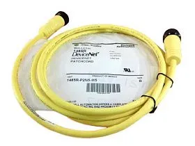 Кабель DeviceNet Allen-Bradley 1485R-P2N5-M5, тонкий, желтый, 2м, разъемы Mini прямые 5-пин