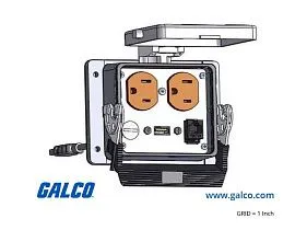 Mencom DP-RJ45-USB-06-32LS