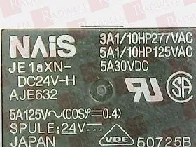 Реле / розетка Артикул JE1AXNDC24VH от производителя MATSUSHITA ELECTRIC