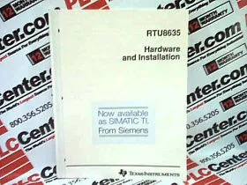 Инструкция Артикул RTU-8635 от производителя SIEMENS