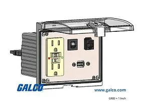 Mencom LP3-GF-RJ45-USB-10-R