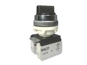 Переключатель селекторный BACO CONTROLS T11MD03-3E20, черный, 3 позиции, 30мм
