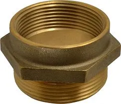 Ниппель гидрантный латунный EVER-TITE 3TFNFM2525F, 2-1/2" FNPT x 2-1/2" MNST
