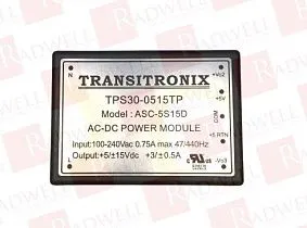 Источник питания / преобразователь напряжения / монтаж на плату Артикул TPS30-0515TP от производителя TRANSITRONIX