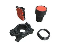 Кнопка управления Allen Bradley 800EP-F43LX01 красная, пластиковая, 22.5 мм, без подсветки