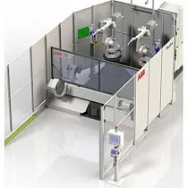 Роботизированная система FLEXARC K ABB с двумя манипуляторами 1400 и контроллерами S4CPLUS