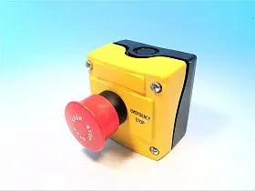 Кнопка аварийной остановки BACO CONTROLS LBX130075, красная грибовидная 22мм, 2NC