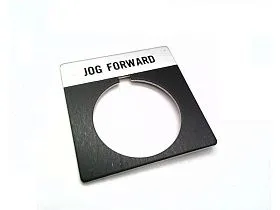 Табличка с легендой для кнопки 30мм "JOG FORWARD" Allen-Bradley 800T-X518