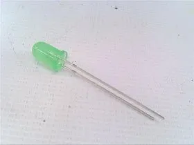 Светодиод зеленый 5мм для монтажа на плату EVERLIGHT 336SYGSYGD/S530-E2