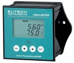 pH-метр/ОВП-монитор Eutech Alpha pH 560 с NIST-калибровкой, 2-проводной передатчик (EW-56717-47)