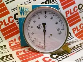 Манометр WEKSLER EA14C, 0-100 PSI, 114 мм, 1/4" NPT, нижнее подключение