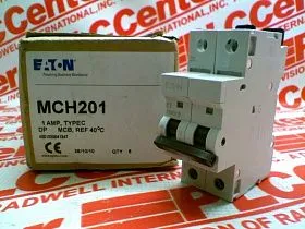 Автоматический выключатель для монтажа на дин-рейку Артикул MCH201 от производителя EATON CORPORATION