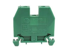 Клеммная колодка Allen Bradley 1492-W6-G проходная, винтовая, зеленая, 1-полюсная, 600В AC/DC