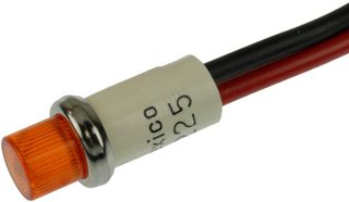 Светодиодный индикатор WAMCO WL-2191SL7-12V желтый, панельный, 12В