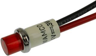 Светодиодный индикатор WAMCO WL-2191SL1-12V красный панельный