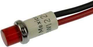 Светодиодный индикатор WAMCO WL-2191SL1-24V панельного монтажа, красный, 24В