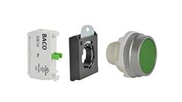 Переключатель селекторный BACO CONTROLS T11KG20 зеленый 2-позиционный с подсветкой 30мм